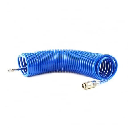 Accesorii Camioane si Remorci - Furtun spiralat pentru aer comprimat din PE, 5 x 8mm, lungime 10m, PT-04