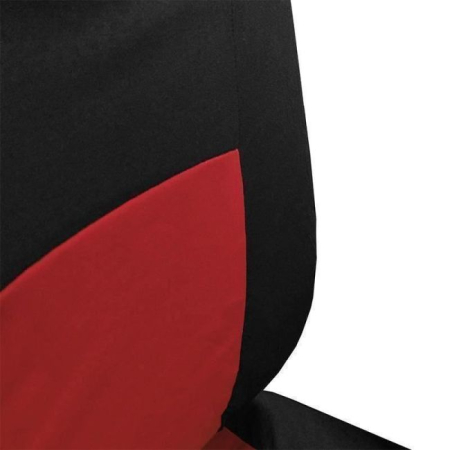 Huse Scaun Auto, 9 piese, universale, culoare Rosu-Negru [2]
