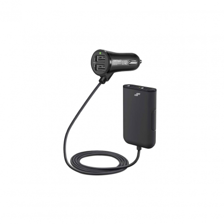 Prize si Brichete Auto - Incarcator auto fata-spate cu cablu 4xUSB