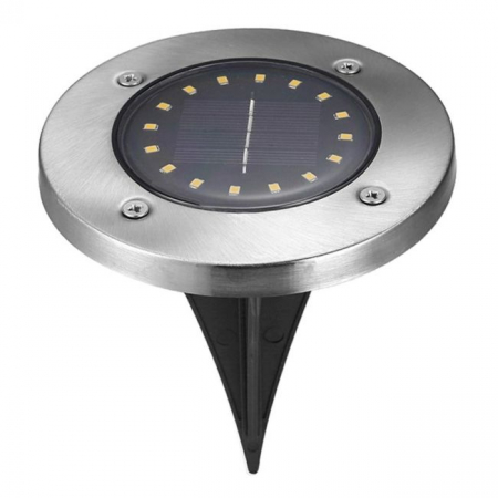 Accesorii Gradina - Lampa Solara estetica exterioara de gradina, cu 16 LED-uri, cu suport scurt