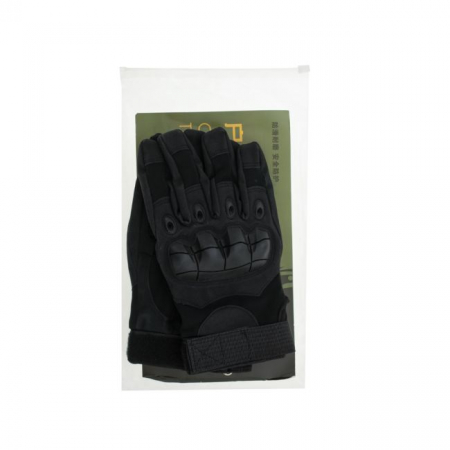 Manusi Tactice cu elemente de protectie, marime XL, cu destinatie Moto, ATV, SSV, QUAD, culoare Neagra [8]