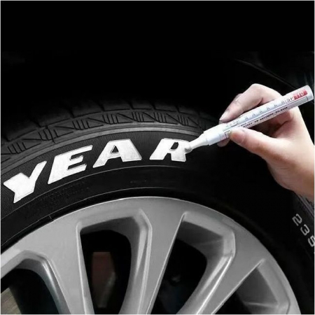 Marker Permanent pentru anvelope, rezistent la apa, culoare ALBA [1]