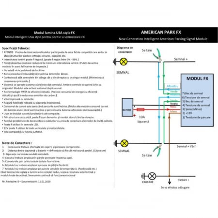 Modul pozitie si semnalizare Model "US STYLE", alimentare 12V [3]