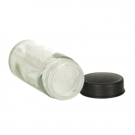 Organizator de condimente cu 18 containere cu suport rotativ pentru bucatarie, culoare neagra [5]