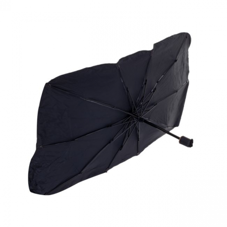 Parasolar Auto tip umbrela pentru parbriz, dimensiune 65 x 110 cm, culoare neagra [1]