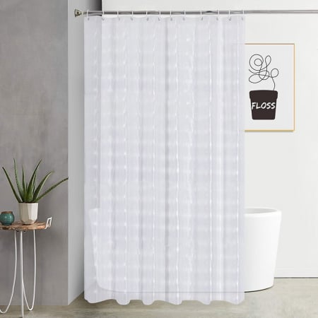 Cadouri - Perdea de dus semitransparenta din PEVA, dimensiune 180 x 180 cm