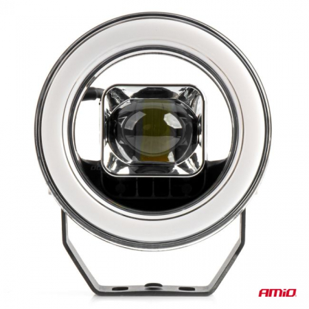 Proiector LED cu Angel Eye model AWL58, pozitie, semnalizare, faza lunga/scurta, pentru Off-Road, ATV, SSV, putere 45W, 8000lm, tensiune 9-36V, dimensiuni 114,5 x 114,5 x 52 mm [5]