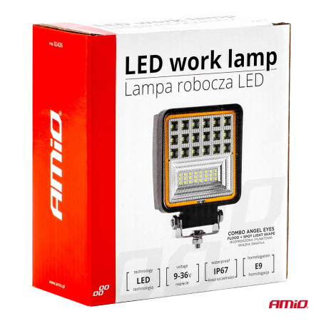 Proiector LED pentru Off-Road, ATV, SSV, cu functie de semnalizare, culoare 6500K, 3360 lm, tensiune 9 - 36V, dimensiuni 110 x 110 mm [2]