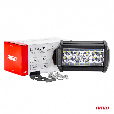 Proiector LED pentru Off-Road, ATV, SSV,  culoare 6500K, 28 LED-uri, tensiune 9 - 36V, dimensiune 136 x 80 mm [1]