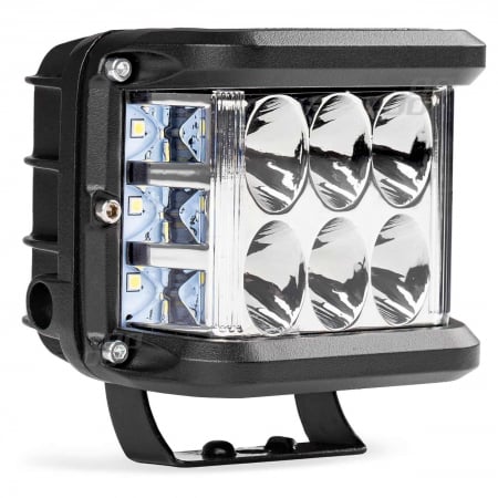 Accesorii Off-Road, ATV, QUAD, SSV - Proiector LED pentru Off-Road, ATV, SSV,  culoare 6500K, cu doua functii, tensiune 9 - 36V, dimensiune, 110 x 75 mm