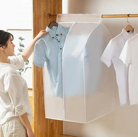 Organizator protectie haine, dimensiune 90 x 60 x 50 cm. culoare transparent, material textil [1]