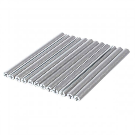 Set 12 ornamente din material reflectorizant pentru spite bicicleta, culoare gri - argintiu [2]
