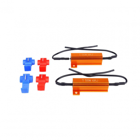 Sigurante si Conectori - Set 2 anulatoare eroare de bec ars pentru becuri cu LED 6Ohm, 50W, 12V