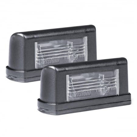 Accesorii Camioane si Remorci - Set 2 lampi pentru iluminat placuta de inmatriculare, 12 - 24V