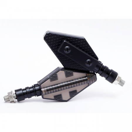 Set 2 lampi Semnalizare Moto, model CROSS, cu 2 functii, pozitie si semnalizare, tensiune 12V [1]