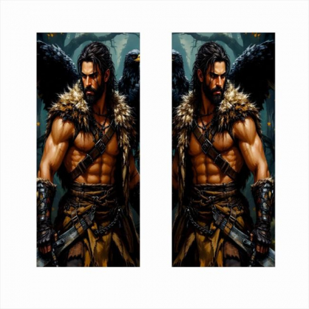 Set 2 stickere decorative pentru stalpii usilor, print autoadeziv de inalta rezolutie, dimensine 2 buc x 50 x 22 cm , cod: AVX-SSU-10 [2]