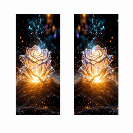 Set 2 stickere decorative pentru stalpii usilor, print autoadeziv de inalta rezolutie, dimensine 2 buc x 50 x 22 cm , cod: AVX-SSU-17 [1]