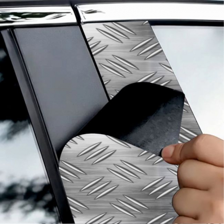 Stickere Auto - Set 2 stickere decorative pentru stalpii usilor, print autoadeziv de inalta rezolutie, dimensine 2 buc x 50 x 22 cm , cod: AVX-SSU-18