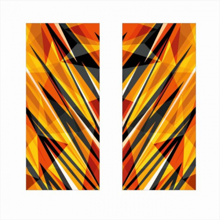 Set 2 stickere decorative pentru stalpii usilor, print autoadeziv de inalta rezolutie, dimensine 2 buc x 50 x 22 cm , cod: AVX-SSU-23 [1]
