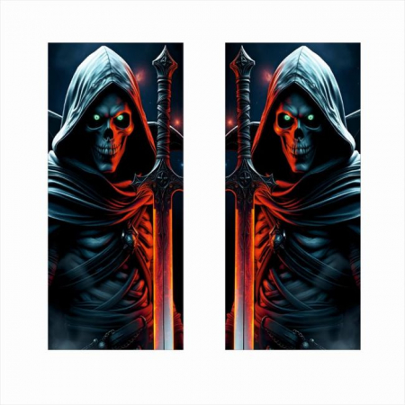 Set 2 stickere decorative pentru stalpii usilor, print autoadeziv de inalta rezolutie, dimensine 2 buc x 50 x 22 cm , cod: AVX-SSU-25 [1]