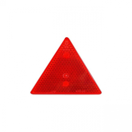 Set 2 triunghiuri de avertizare reflectorizante pentru remorci, culoare rosie, dimensiune 15 x 15 cm [2]