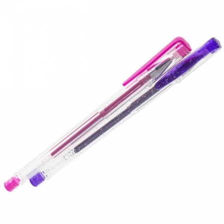 Set 25 piese, Pixuri cu gel multicolor cu sclipici (glitter) [6]