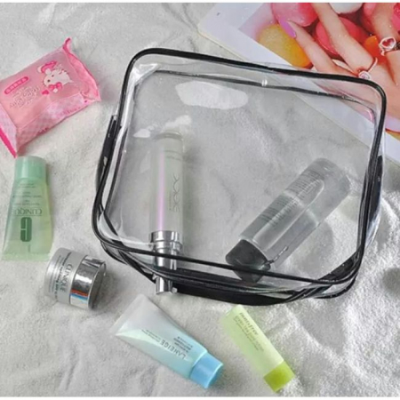 Set 3 organizatoare de cosmetice, transparente, ideale pentru calatorii [2]