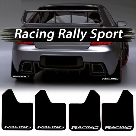 Aparatori Noroi - Set 4 Aparatori Noroi SPORT din cauciuc pentru autoturisme, universale,  model Racing, dimensiune 30 x 23cm