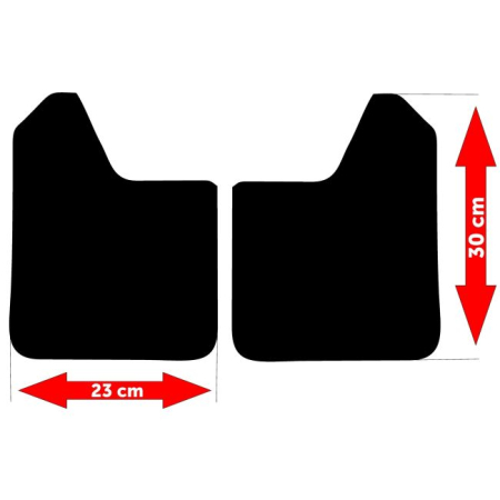 Set 4 Aparatori Noroi SPORT din cauciuc pentru autoturisme, universale,  model Rally, dimensiune 30 x 23cm [2]