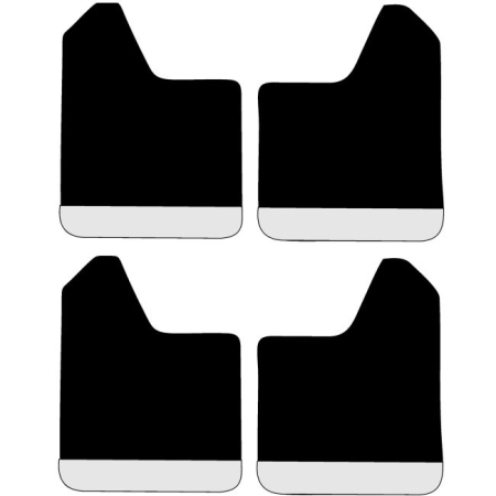 Set 4 Aparatori Noroi SPORT din cauciuc pentru autoturisme, universale,  model Silver, dimensiune 30 x 23cm [2]