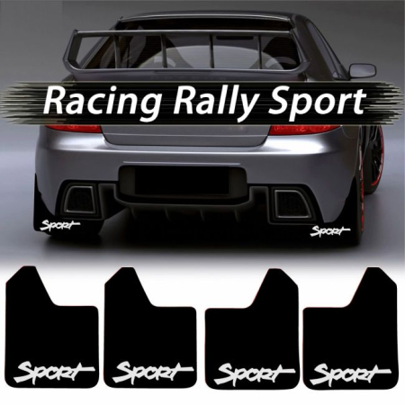 Aparatori Noroi - Set 4 Aparatori Noroi SPORT din cauciuc pentru autoturisme, universale,  model Sport, dimensiune 30 x 23cm