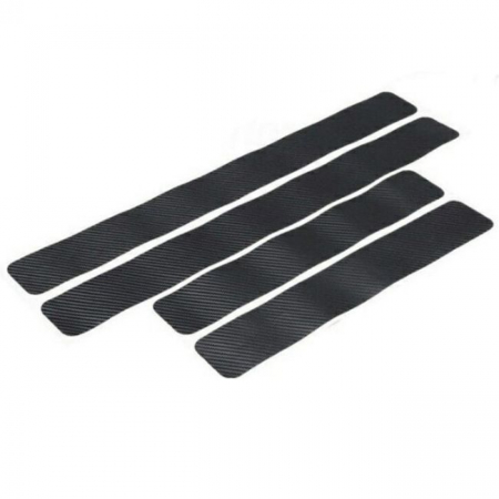 Set 4 bucati protectie praguri Carbon 3D Universal culoare neagra [3]