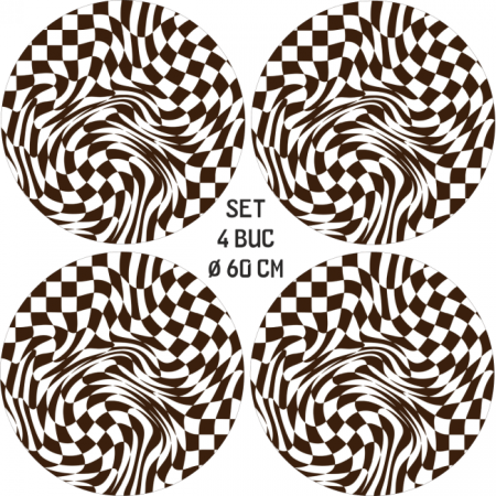 Set 4 Folii Imprimate Outdoor cu EcoSolvent, autoadezive, pentru decorarea jantelor auto, dimetru 60 cm, model FJT-04 [2]