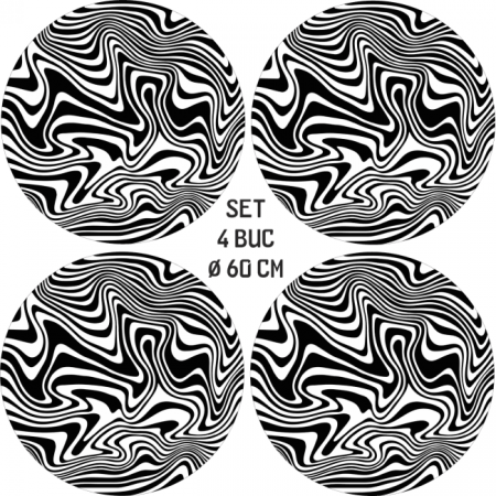 Set 4 Folii Imprimate Outdoor cu EcoSolvent, autoadezive, pentru decorarea jantelor auto, dimetru 60 cm, model FJT-09 [2]
