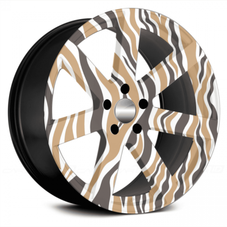 Set 4 Folii Imprimate Outdoor cu EcoSolvent, autoadezive, pentru decorarea jantelor auto, dimetru 60 cm, model FJT-14 [4]