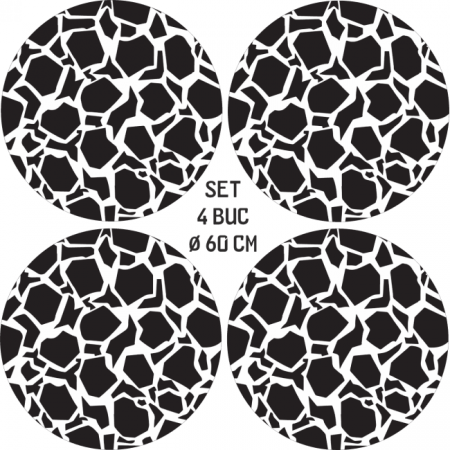 Set 4 Folii Imprimate Outdoor cu EcoSolvent, autoadezive, pentru decorarea jantelor auto, dimetru 60 cm, model FJT-18 [2]