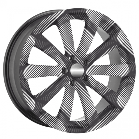 Set 4 Folii Imprimate Outdoor cu EcoSolvent, autoadezive, pentru decorarea jantelor auto, dimetru 60 cm, model FJT-22 [4]