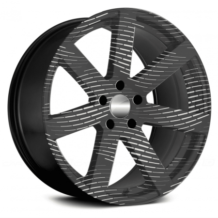Set 4 Folii Imprimate Outdoor cu EcoSolvent, autoadezive, pentru decorarea jantelor auto, dimetru 60 cm, model FJT-23 [2]