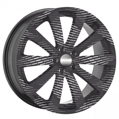 Set 4 Folii Imprimate Outdoor cu EcoSolvent, autoadezive, pentru decorarea jantelor auto, dimetru 60 cm, model FJT-23 [5]