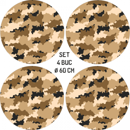 Set 4 Folii Imprimate Outdoor cu EcoSolvent, autoadezive, pentru decorarea jantelor auto, dimetru 60 cm, model FJT-28 [2]