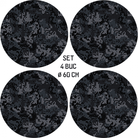 Set 4 Folii Imprimate Outdoor cu EcoSolvent, autoadezive, pentru decorarea jantelor auto, dimetru 60 cm, model FJT-31 [2]