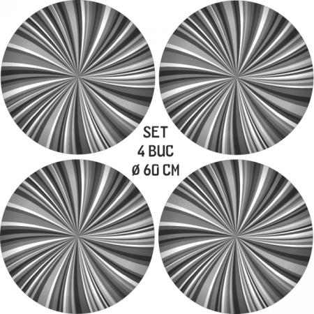 Set 4 Folii Imprimate Outdoor cu EcoSolvent, autoadezive, pentru decorarea jantelor auto, dimetru 60 cm, model FJT-38 [3]