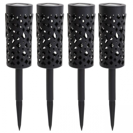 Accesorii Gradina - Set 4 lampi solare de gradina cu picior si agatatoare tip "Felinar" cu LED