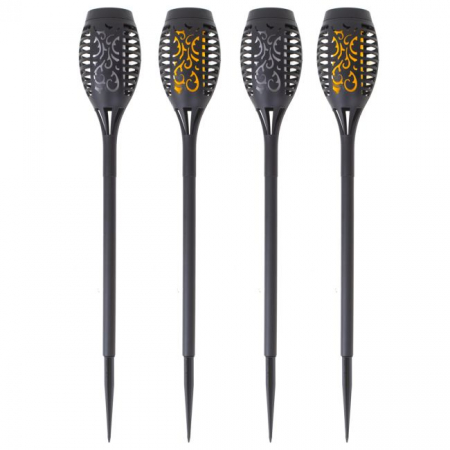 Set 4 lampi solare de gradina tip "Torta" cu 12 LED-uri [1]