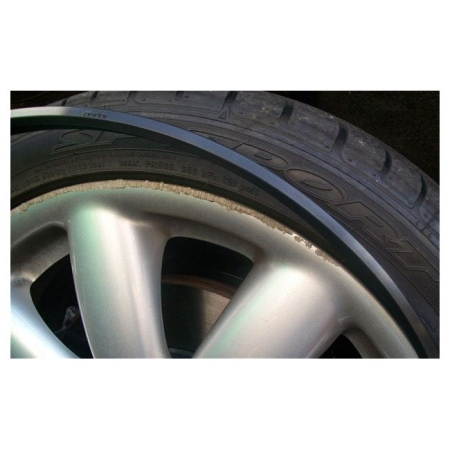 Set protectie jante, calitate Premium, 4 inele din plastic, culoare ROSU [5]