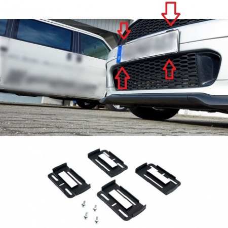 Accesorii Autoturisme - Set suporti placute inmatriculare "INVIZIBILI" (4 piese/set)