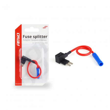 Electrice si Electronice Auto - Splitter adaptor siguranta suplimentara compatibil sigurante 2 x MICRO 2, max. 20A