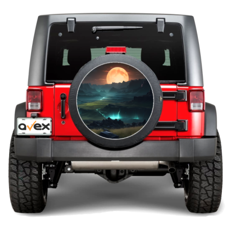 Sticker Roata de Rezerva - Sticker Auto "Roata de Rezerva" rezistenta la intemperii si raze UV, diametru 55 cm, Cod: AVX-RR15