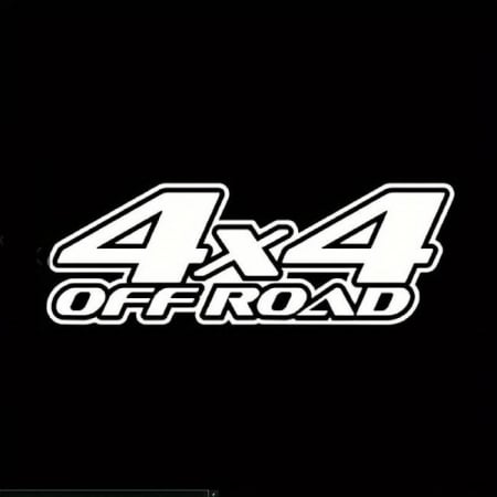 Sticker autoadeziv pentru vehicule Off Road, model "4x4 Off Road", dimensiune 29 x 11 cm, culoare Alba [1]