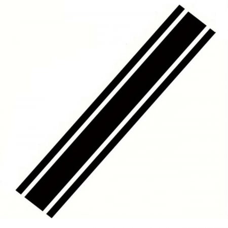 Sticker autoadeziv Tuning, model "Triple Stripes", dimensiune 125 x 22 cm, culoare Alba [1]